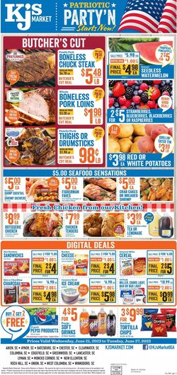 Weekly ad KJ's Market 06/21/2023 - 06/27/2023