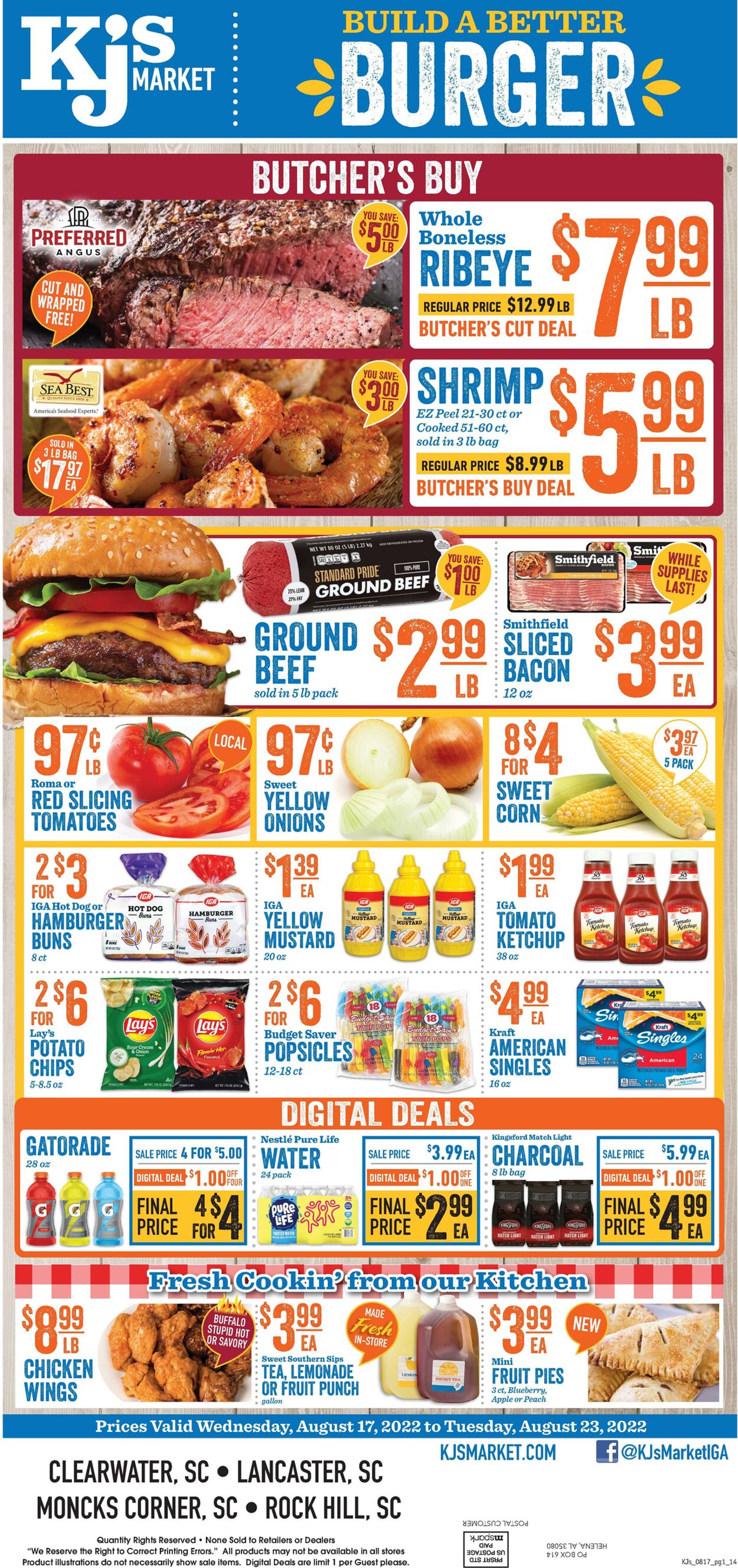 Weekly ad KJ's Market 08/17/2022 - 08/23/2022
