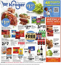 Weekly ad Kroger 12/26/2024 - 01/01/2025