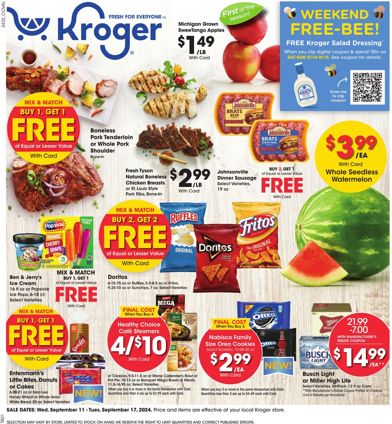 Weekly ad Kroger 09/11/2024 - 09/17/2024