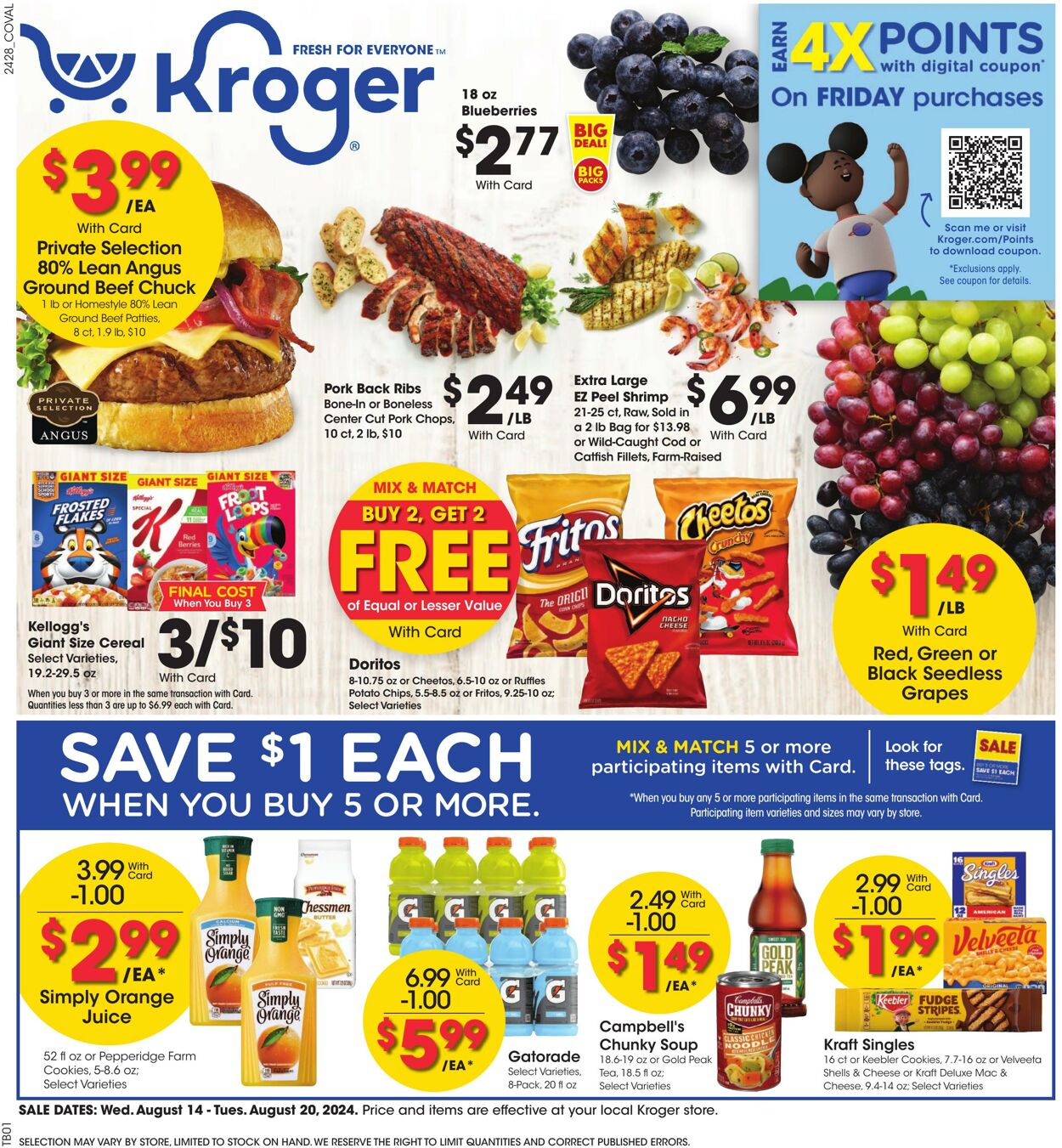 Weekly ad Kroger 08/14/2024 - 08/20/2024