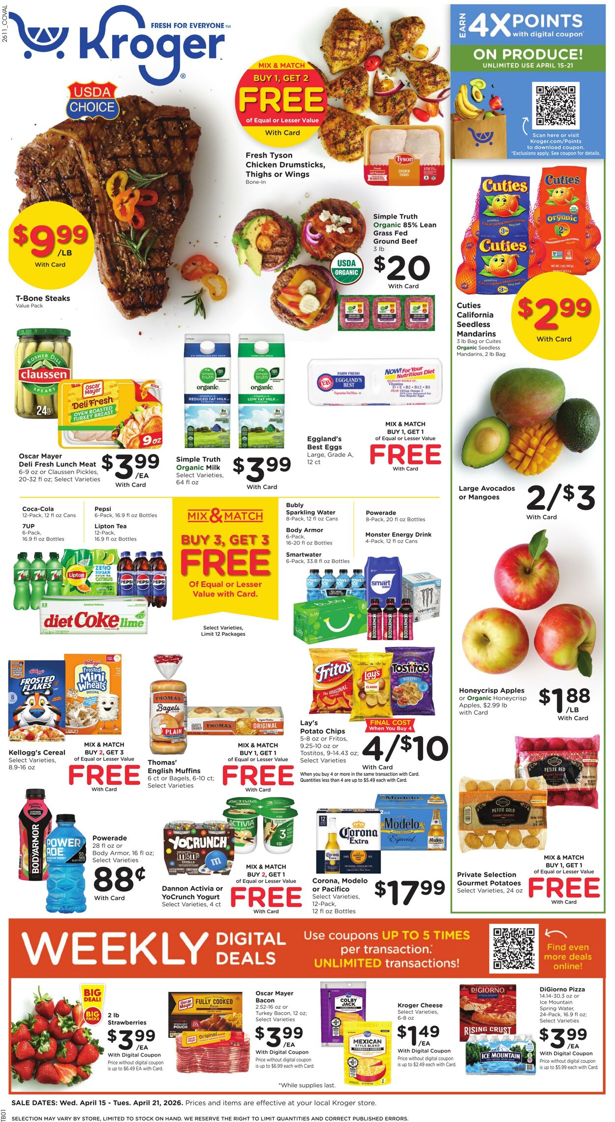 Weekly ad Kroger 04/15/2026 - 04/21/2026