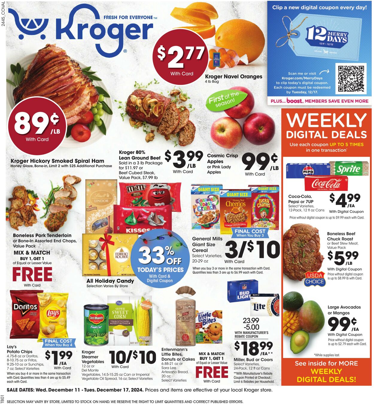 Weekly ad Kroger 12/11/2024 - 12/17/2024