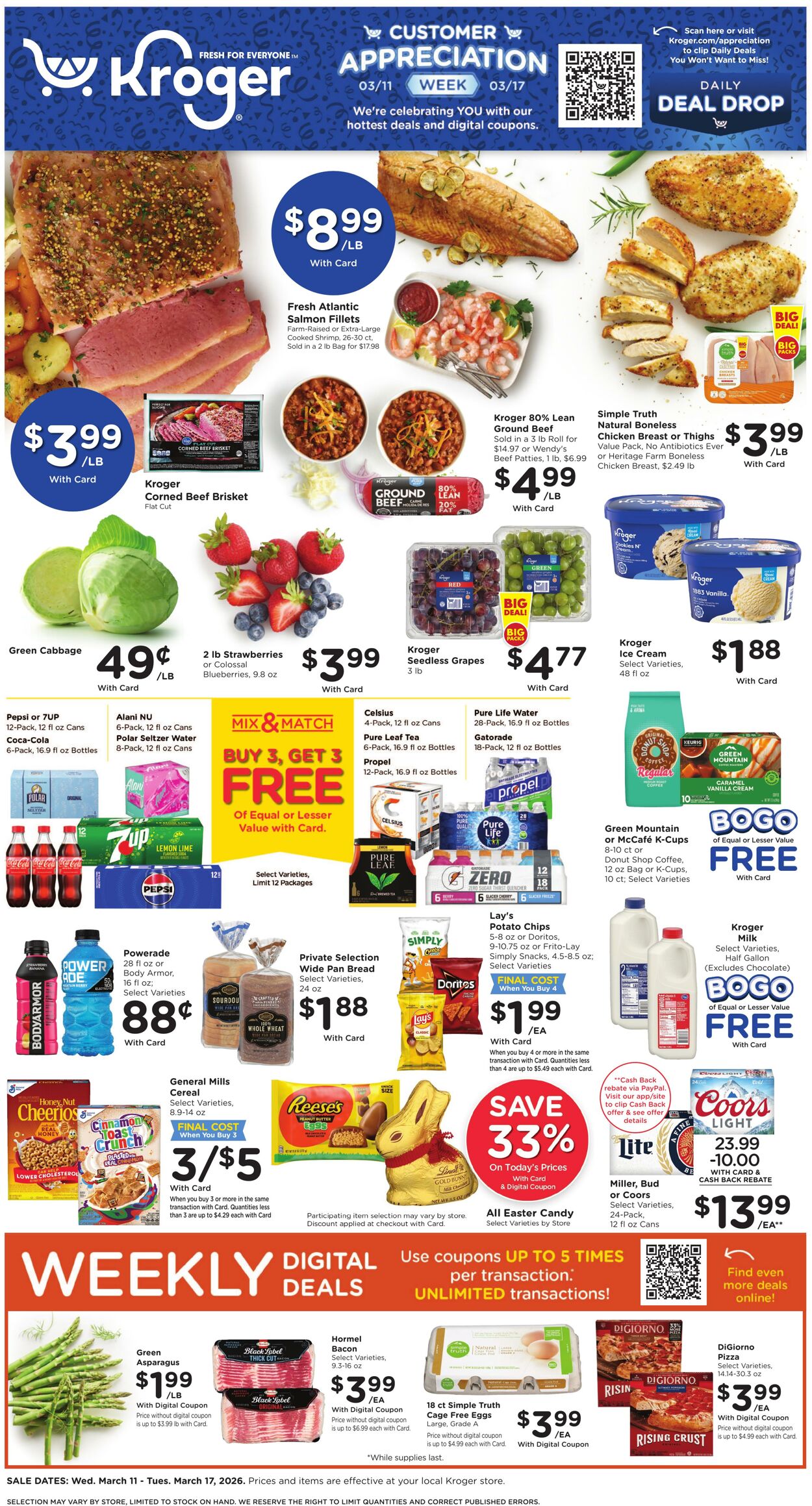 Weekly ad Kroger 03/11/2026 - 03/17/2026