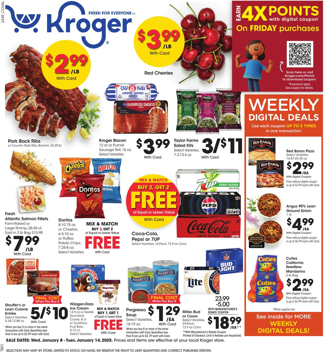 Weekly ad Kroger 01/08/2025 - 01/14/2025