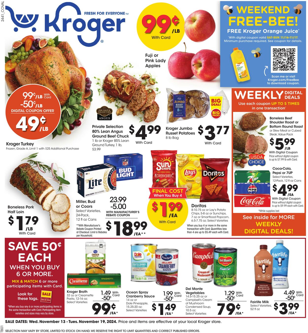 Weekly ad Kroger 11/13/2024 - 11/19/2024