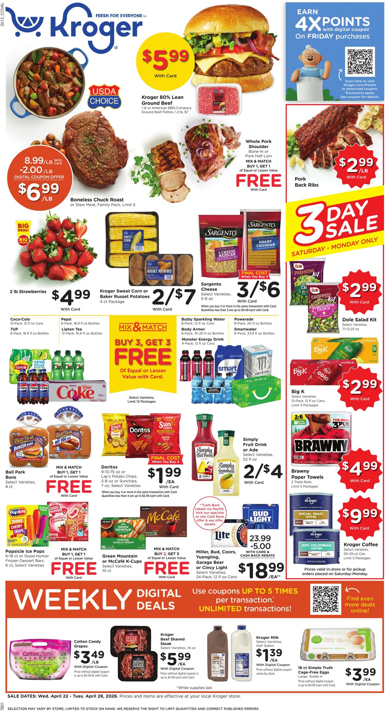 Weekly ad Kroger 04/22/2026 - 04/28/2026