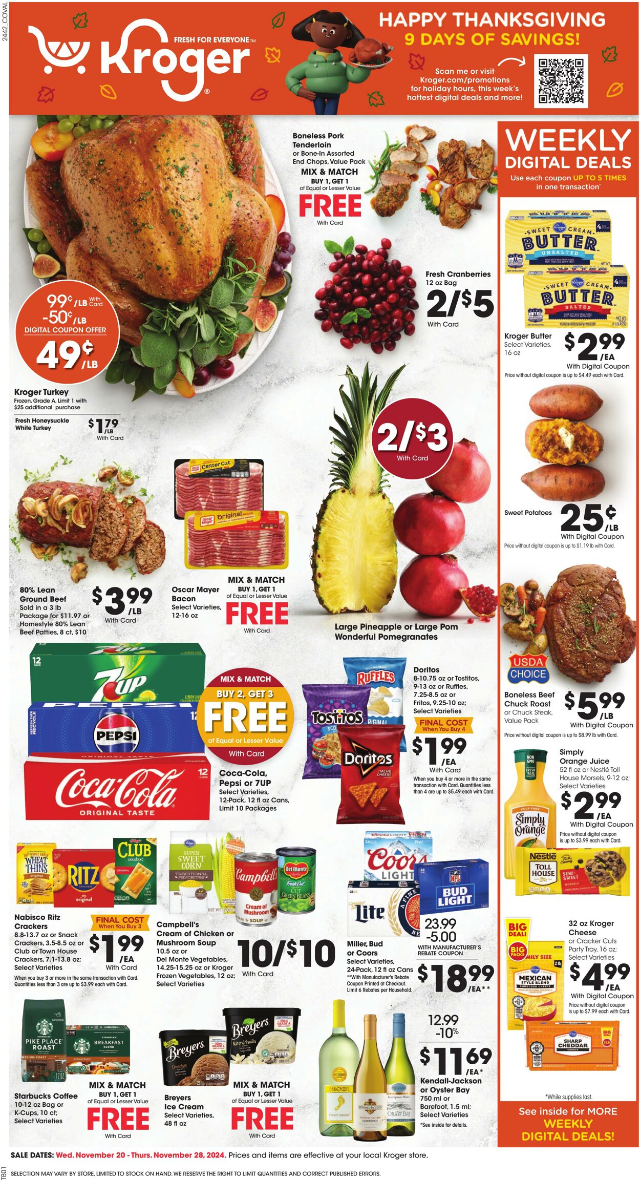 Weekly ad Kroger 11/20/2024 - 11/28/2024