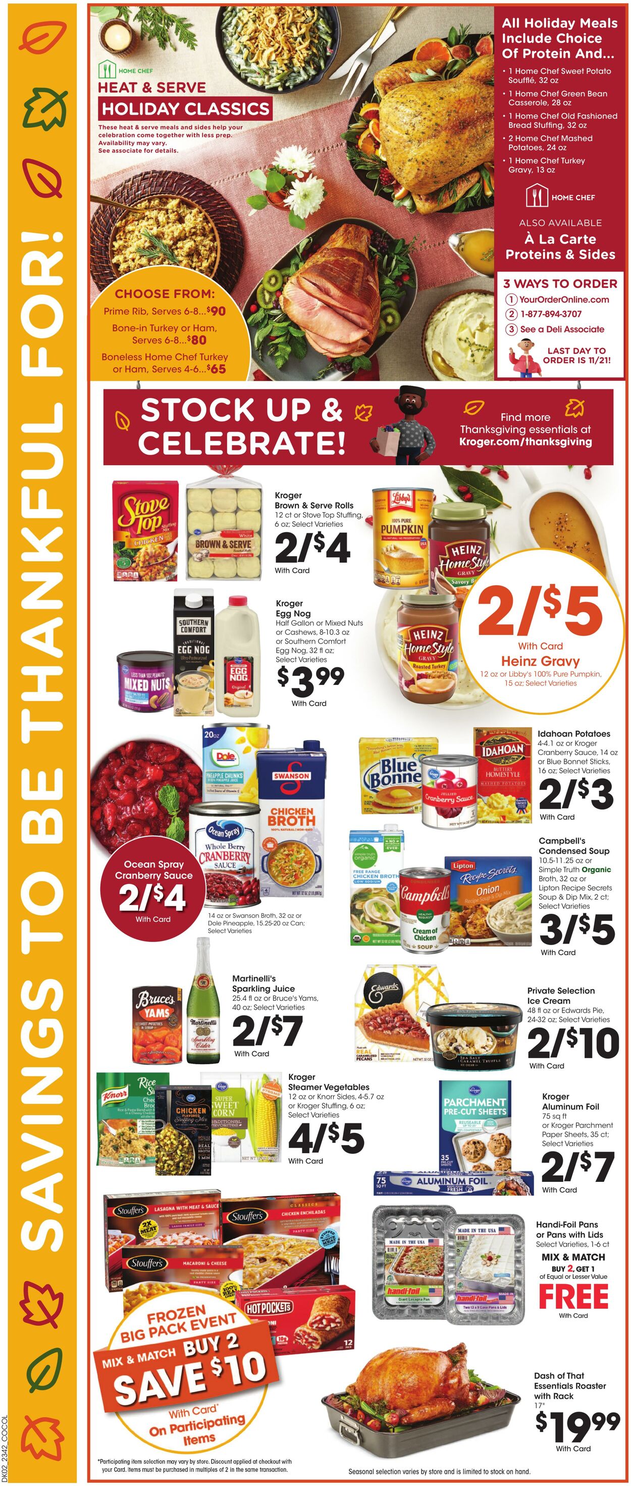 Weekly ad Kroger 11/15/2023 - 11/23/2023