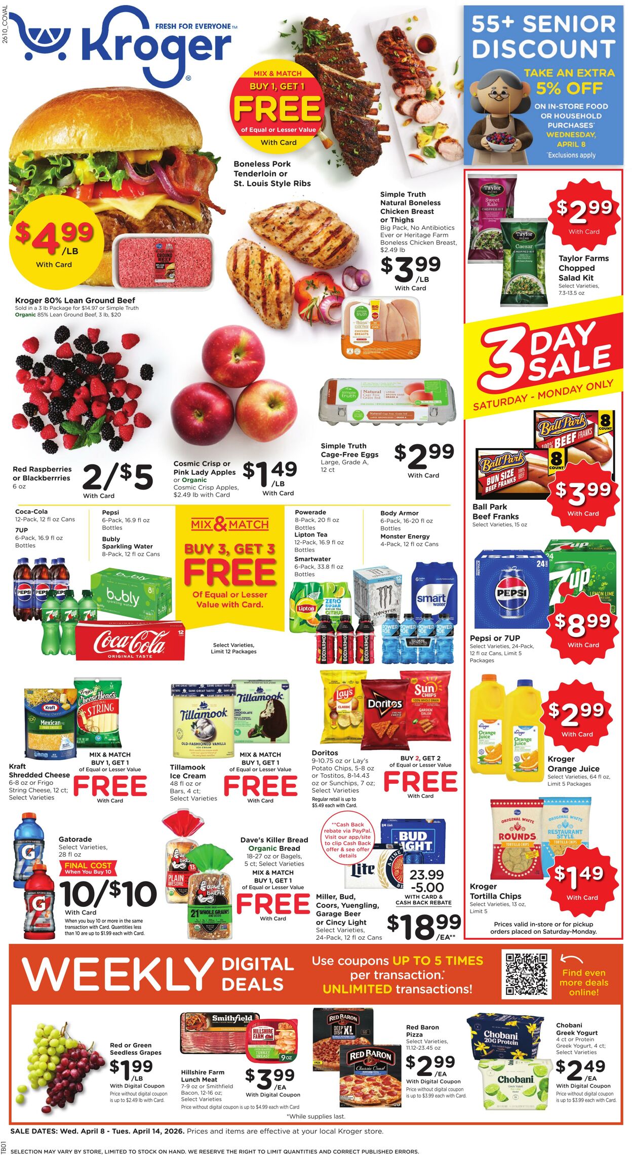 Weekly ad Kroger 04/08/2026 - 04/14/2026