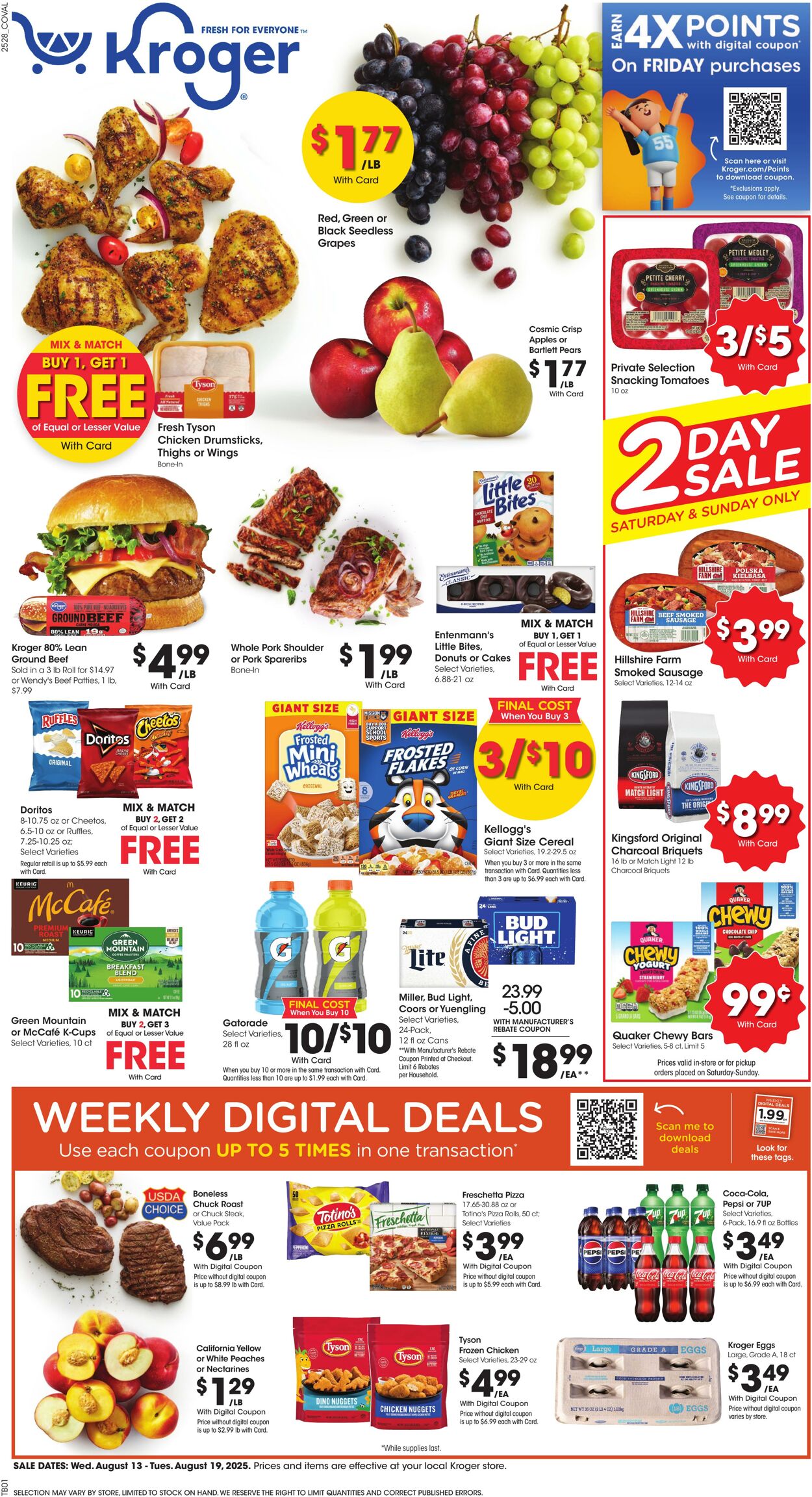 Weekly ad Kroger 08/13/2025 - 08/19/2025