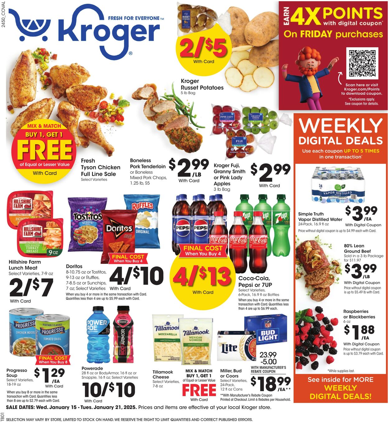 Weekly ad Kroger 01/15/2025 - 01/21/2025