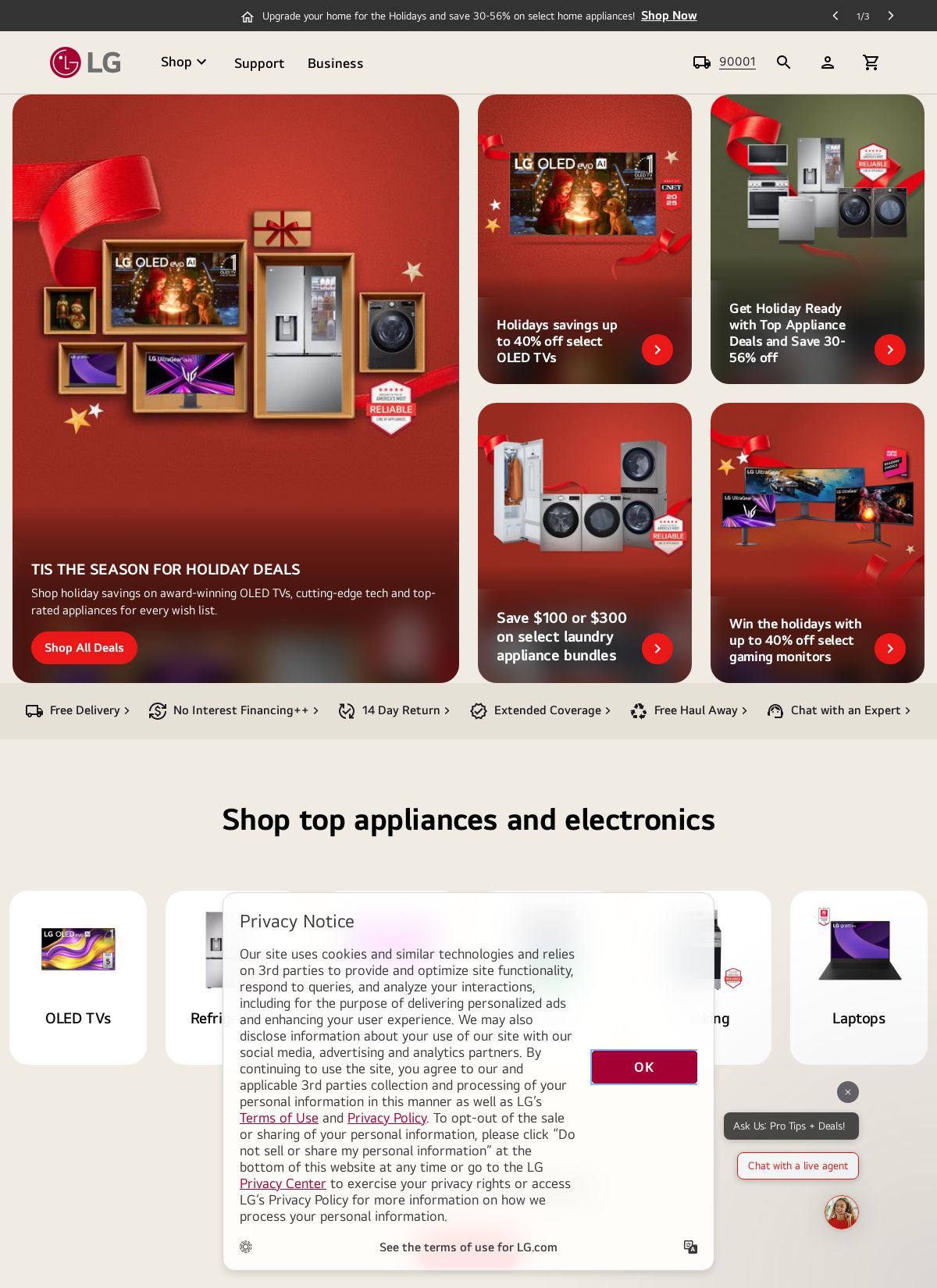Weekly ad LG 12/01/2025 - 12/31/2025