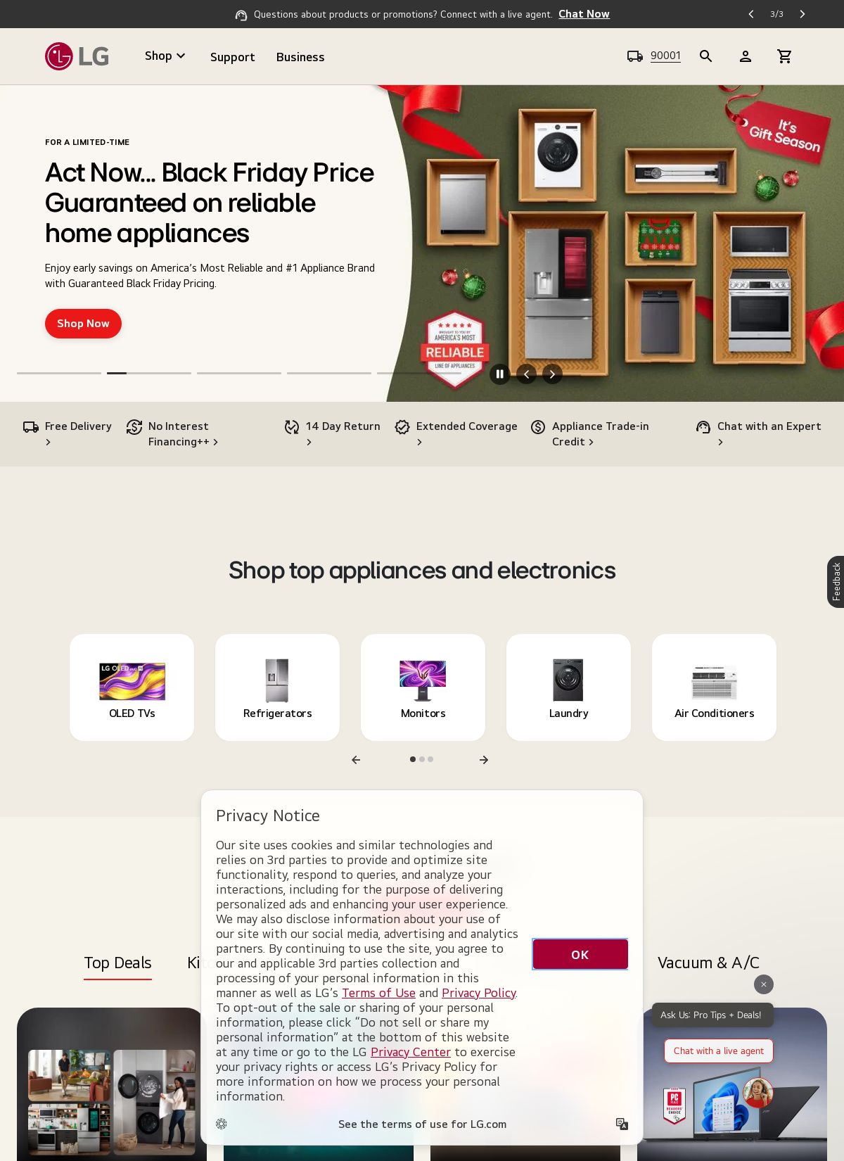 Weekly ad LG 11/01/2025 - 11/30/2025