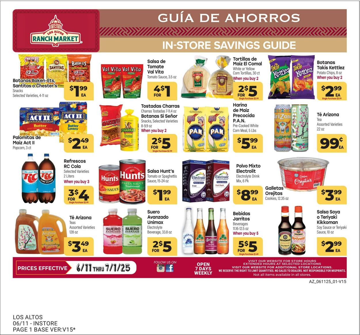 Weekly ad Los Altos Ranch Market 06/11/2025 - 07/01/2025
