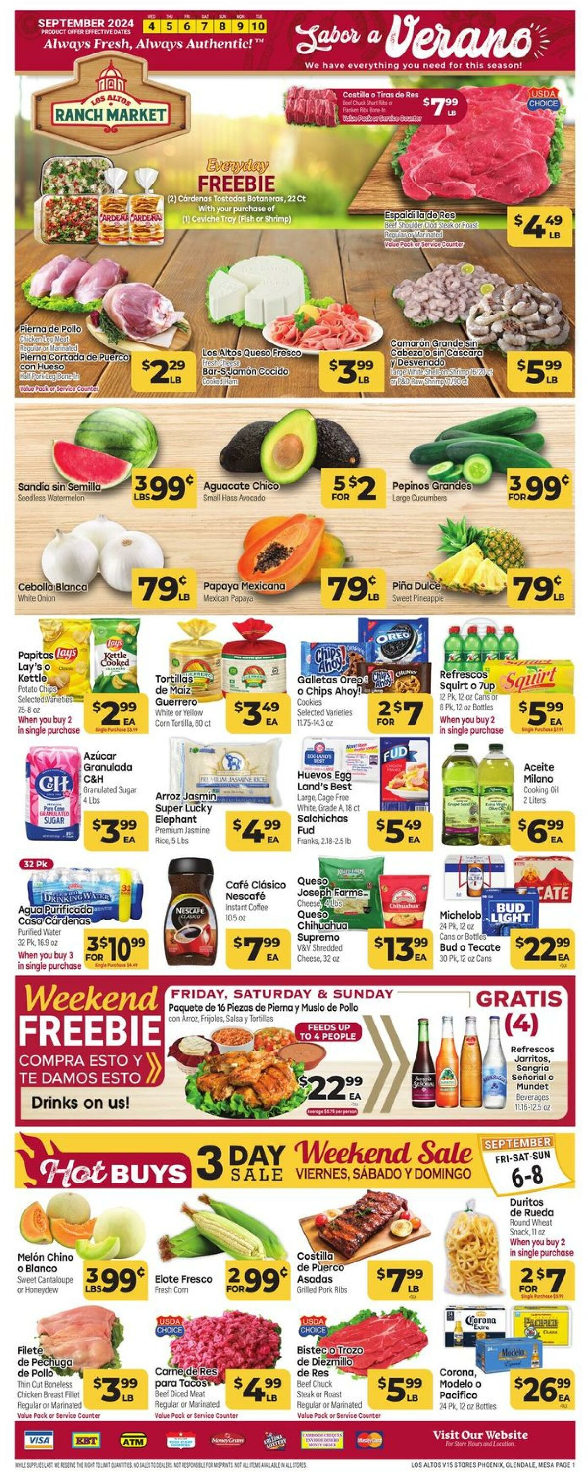 Weekly ad Los Altos Ranch Market 09/04/2024 - 09/10/2024