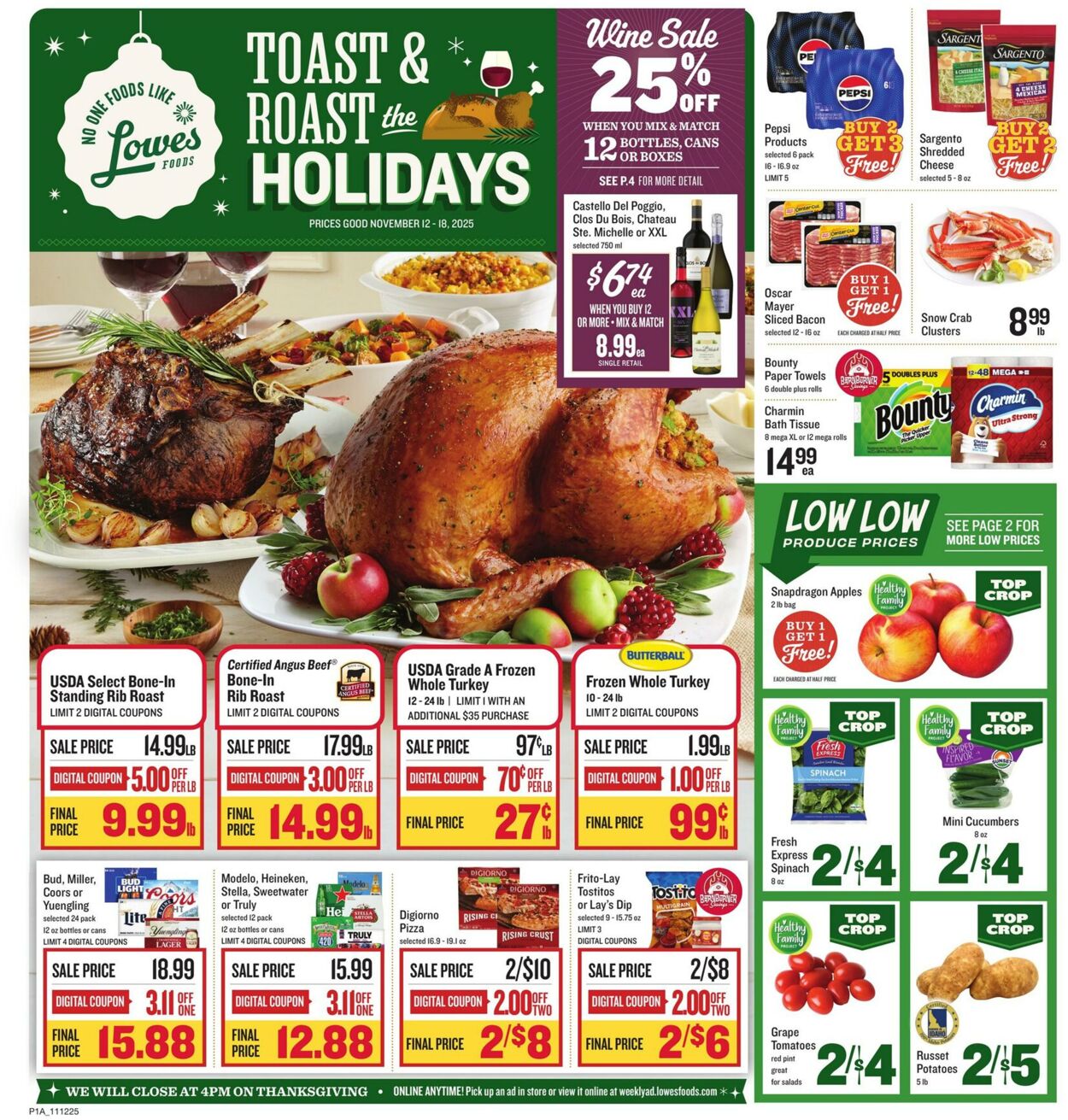 Weekly ad Lowes Foods 11/12/2025 - 11/18/2025