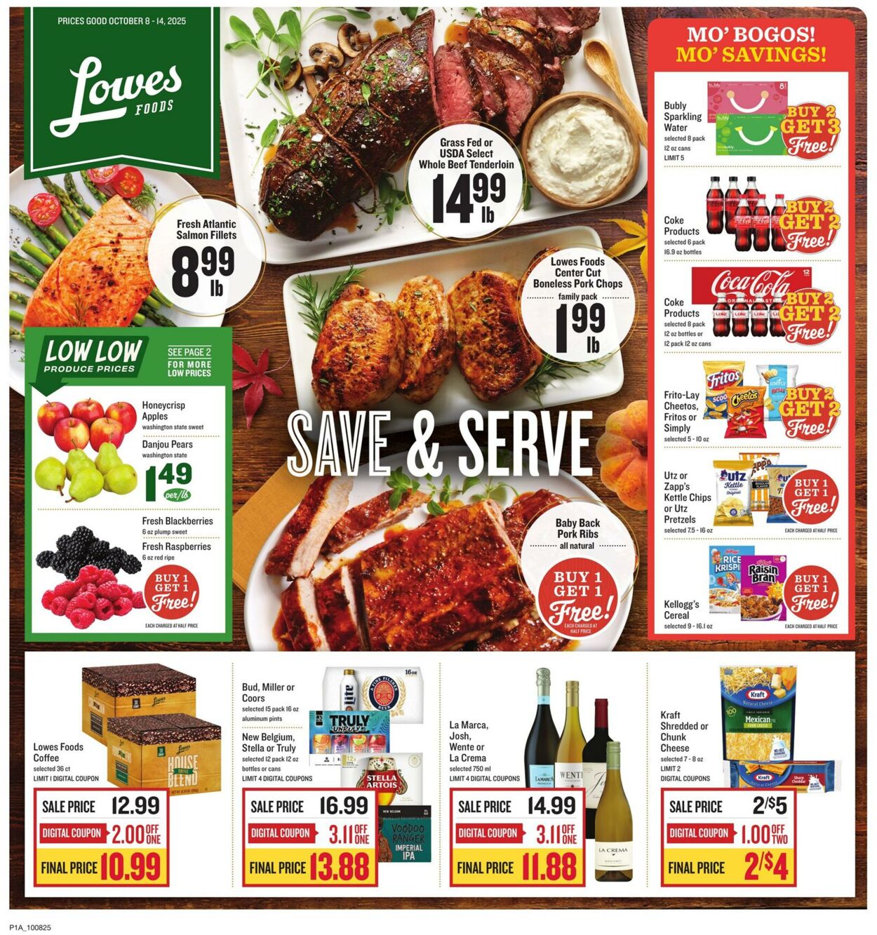 Weekly ad Lowes Foods 10/08/2025 - 10/14/2025