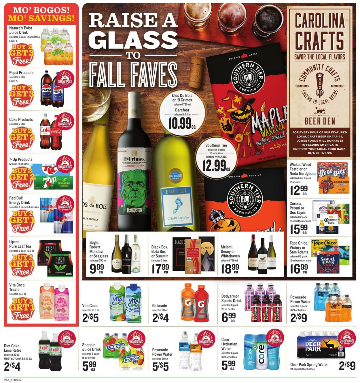Weekly ad Lowes Foods 10/08/2025 - 10/14/2025