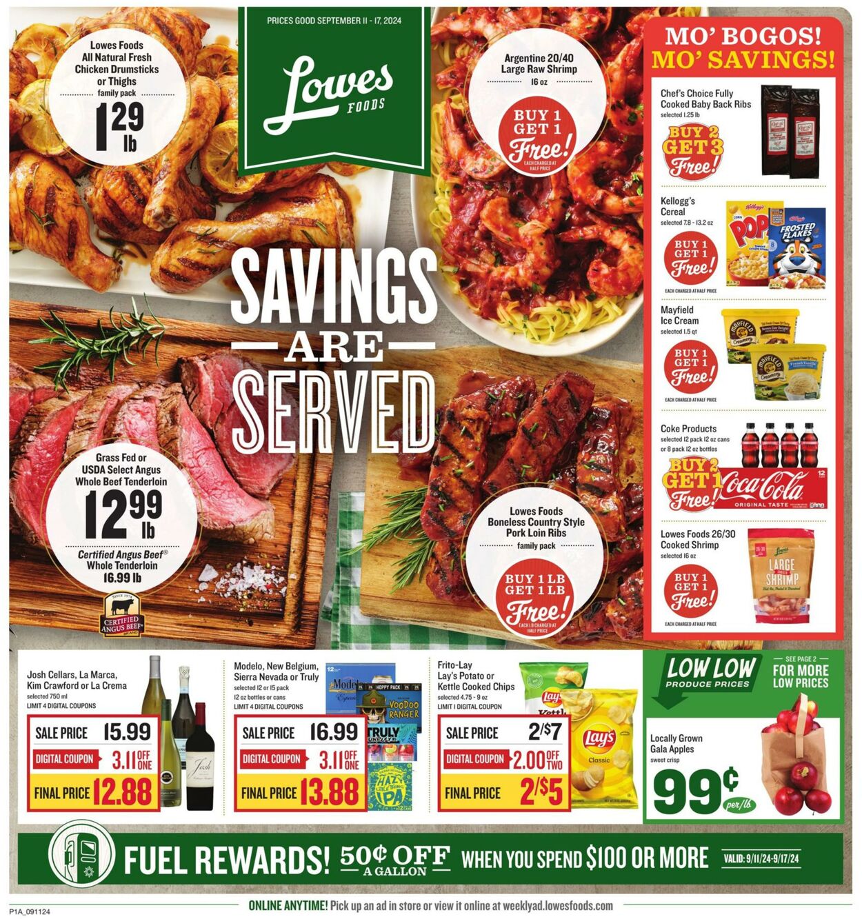 Weekly ad Lowes Foods 09/11/2024 - 09/17/2024