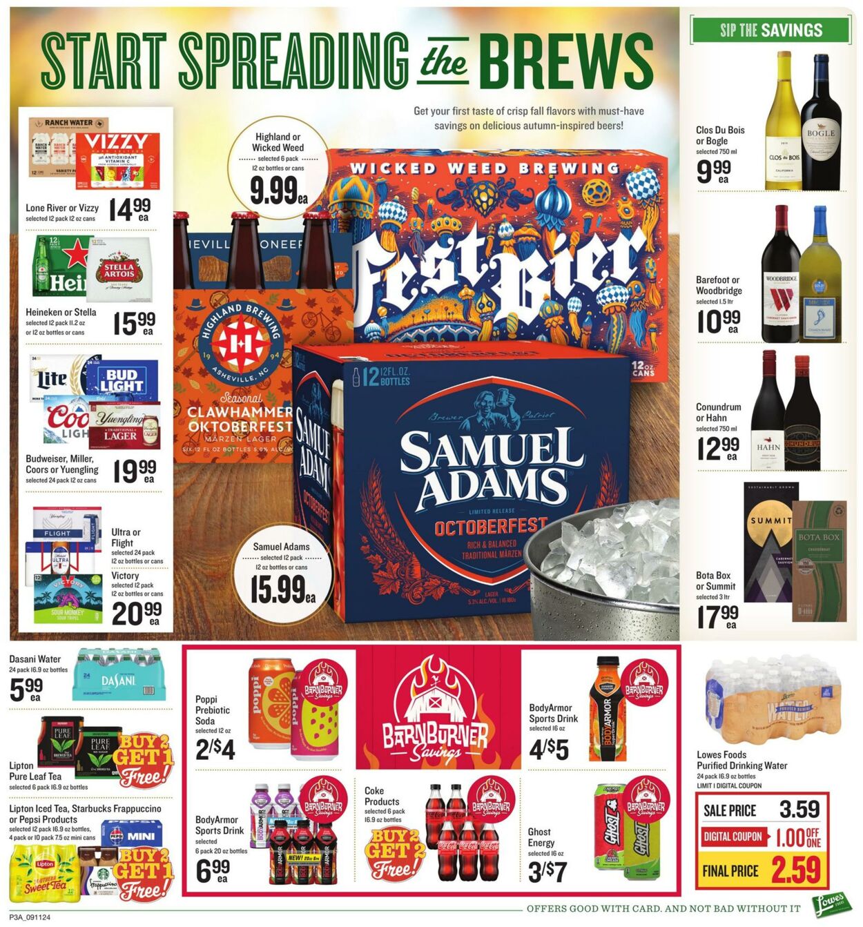 Weekly ad Lowes Foods 09/11/2024 - 09/17/2024