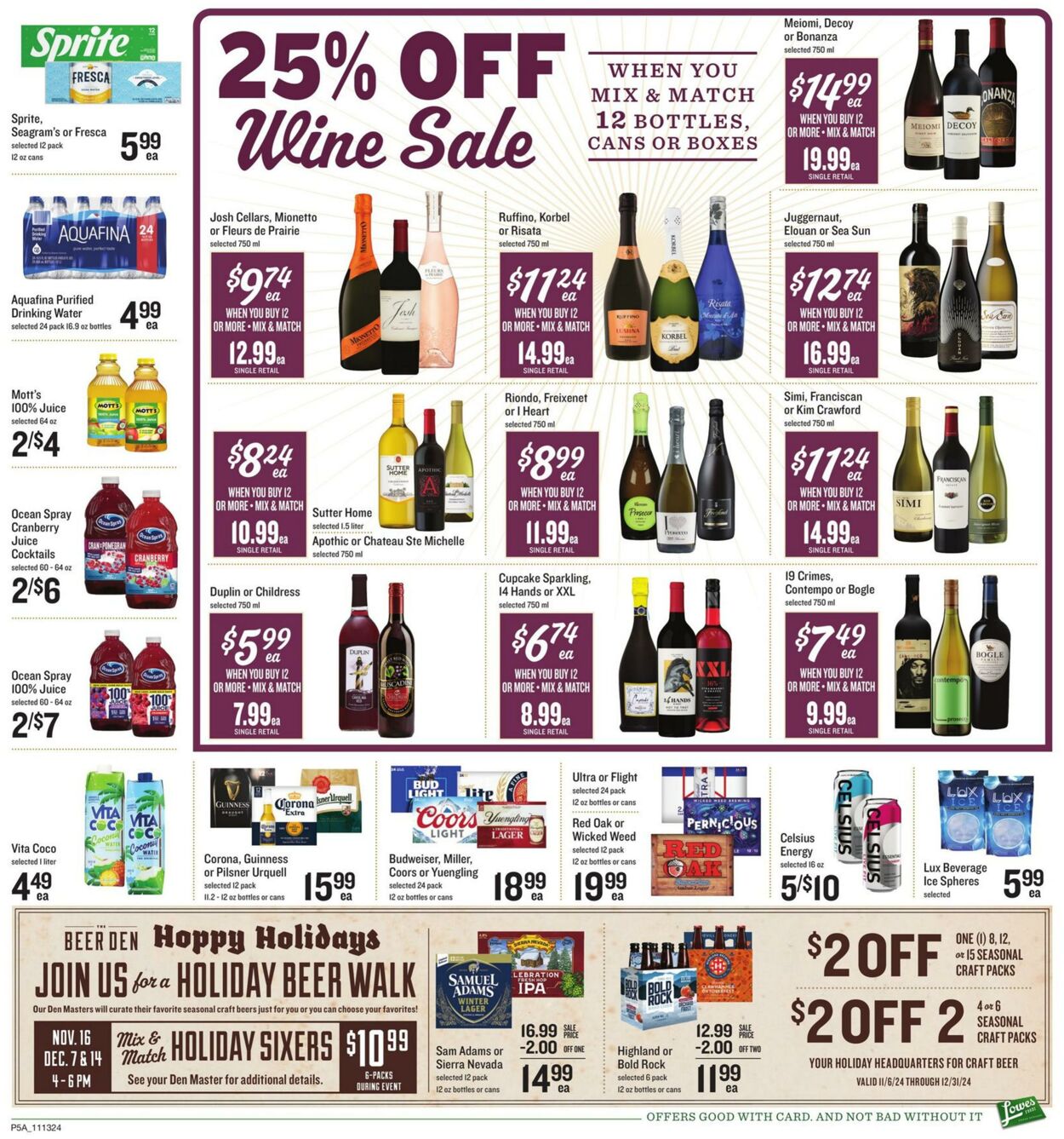 Weekly ad Lowes Foods 11/13/2024 - 11/19/2024