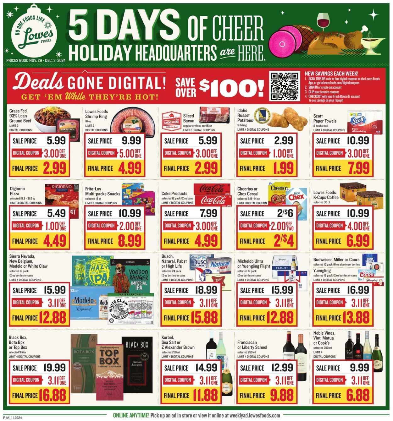 Weekly ad Lowes Foods 11/29/2024 - 12/03/2024