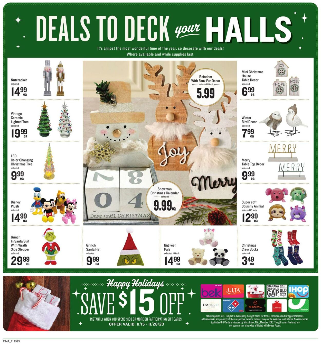 Weekly ad Lowes Foods 11/15/2023 - 11/23/2023