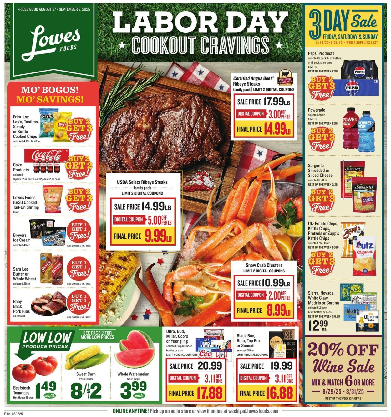 Weekly ad Lowes Foods 08/27/2025 - 09/02/2025