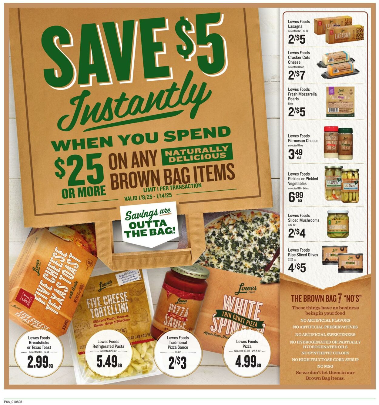 Weekly ad Lowes Foods 01/08/2025 - 01/14/2025