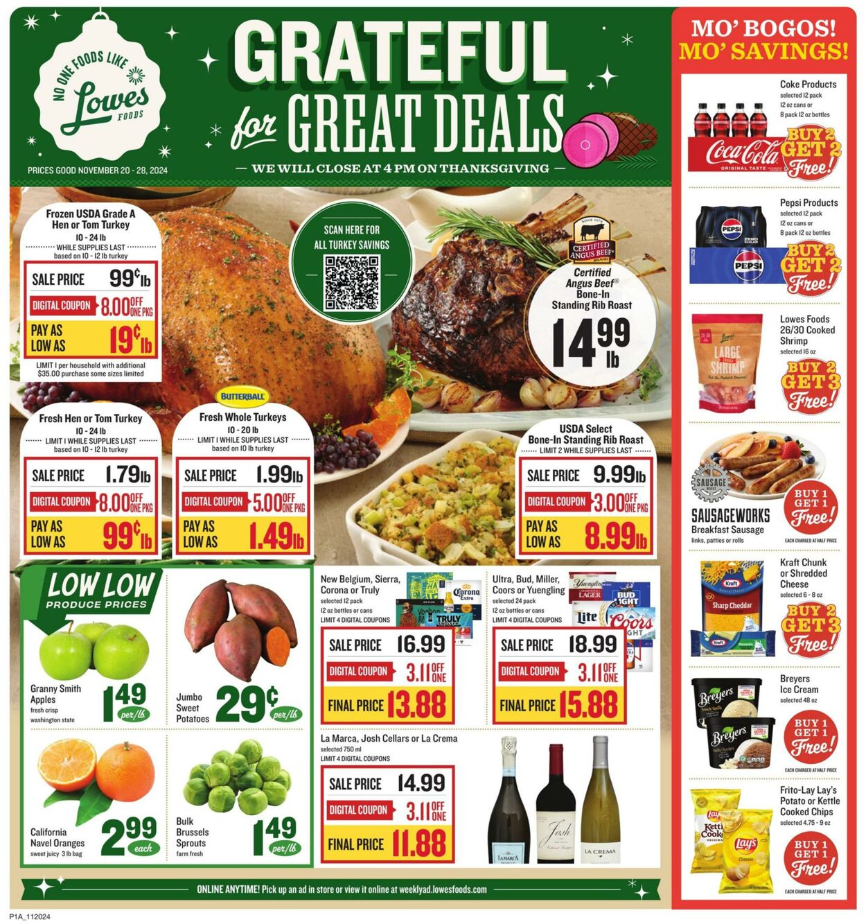 Weekly ad Lowes Foods 11/20/2024 - 11/28/2024