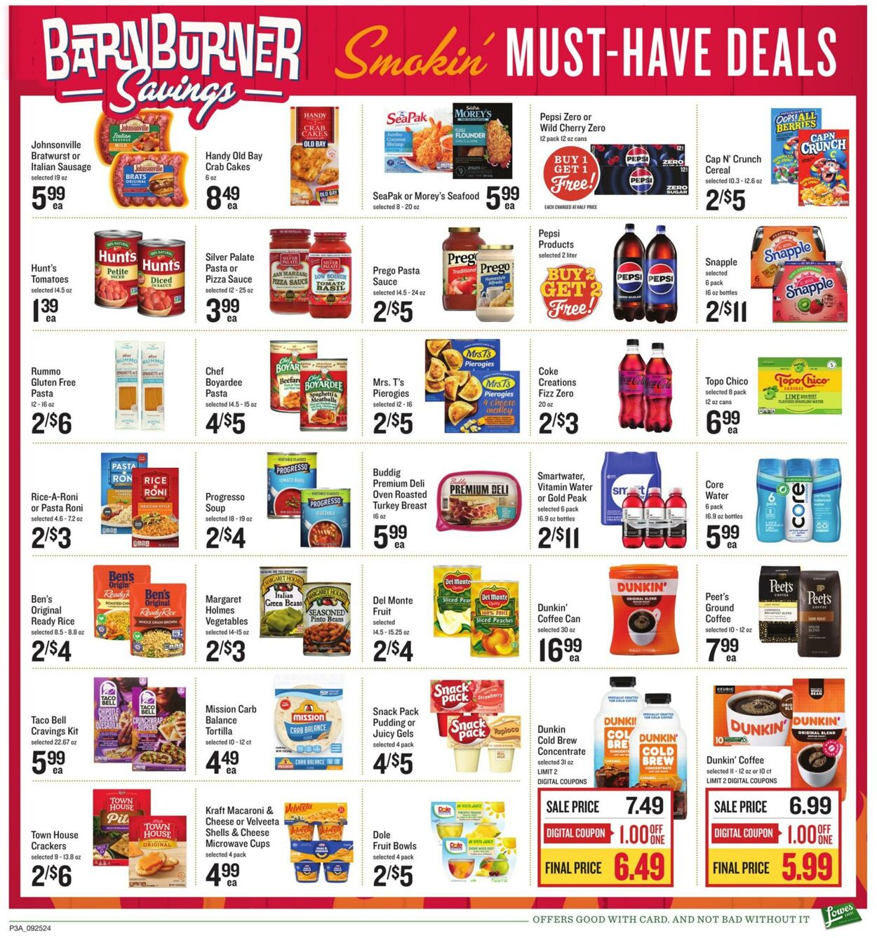 Weekly ad Lowes Foods 09/25/2024 - 10/01/2024