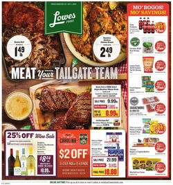 Weekly ad Lowes Foods 09/25/2024 - 10/01/2024