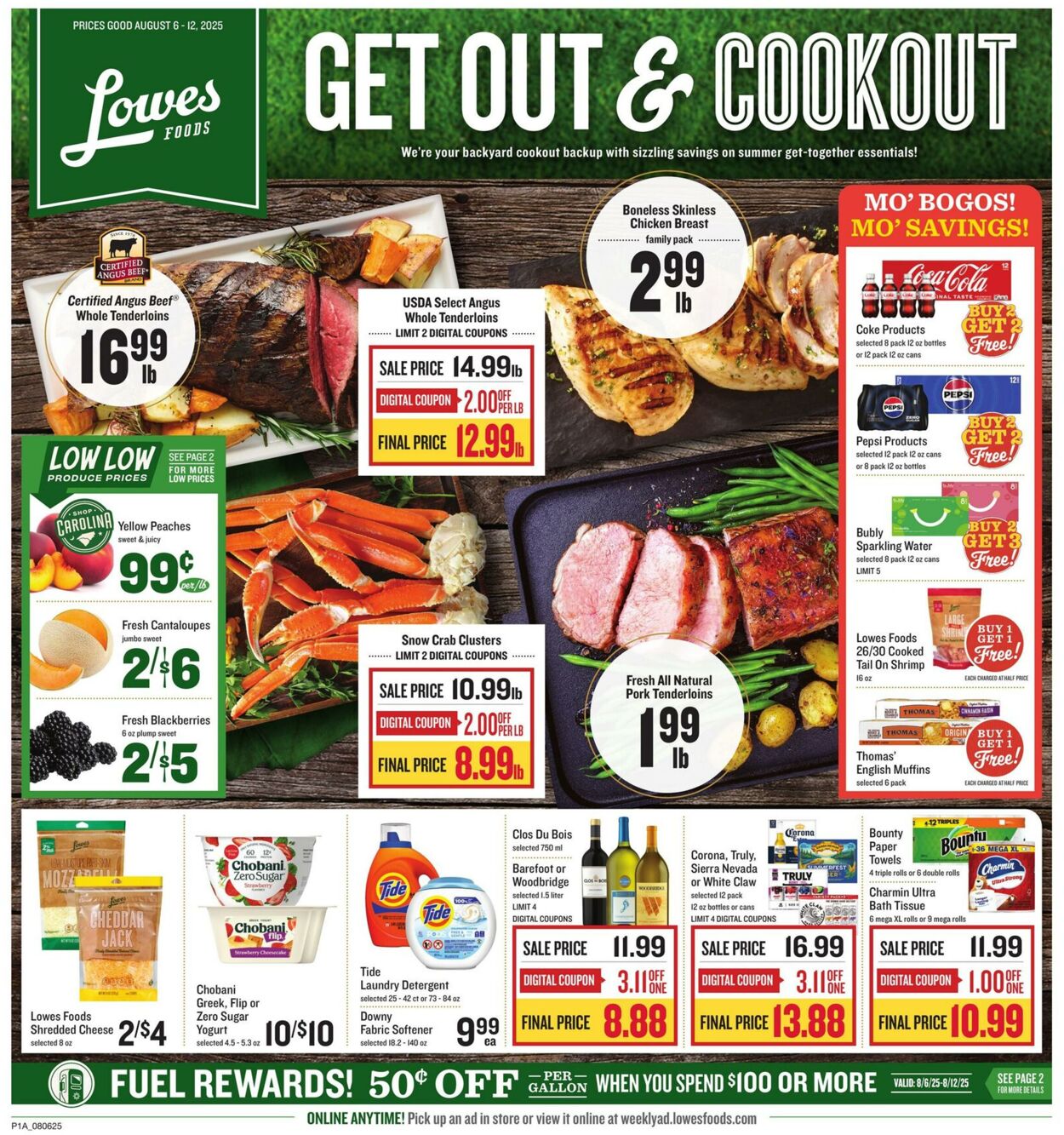 Weekly ad Lowes Foods 08/06/2025 - 08/12/2025