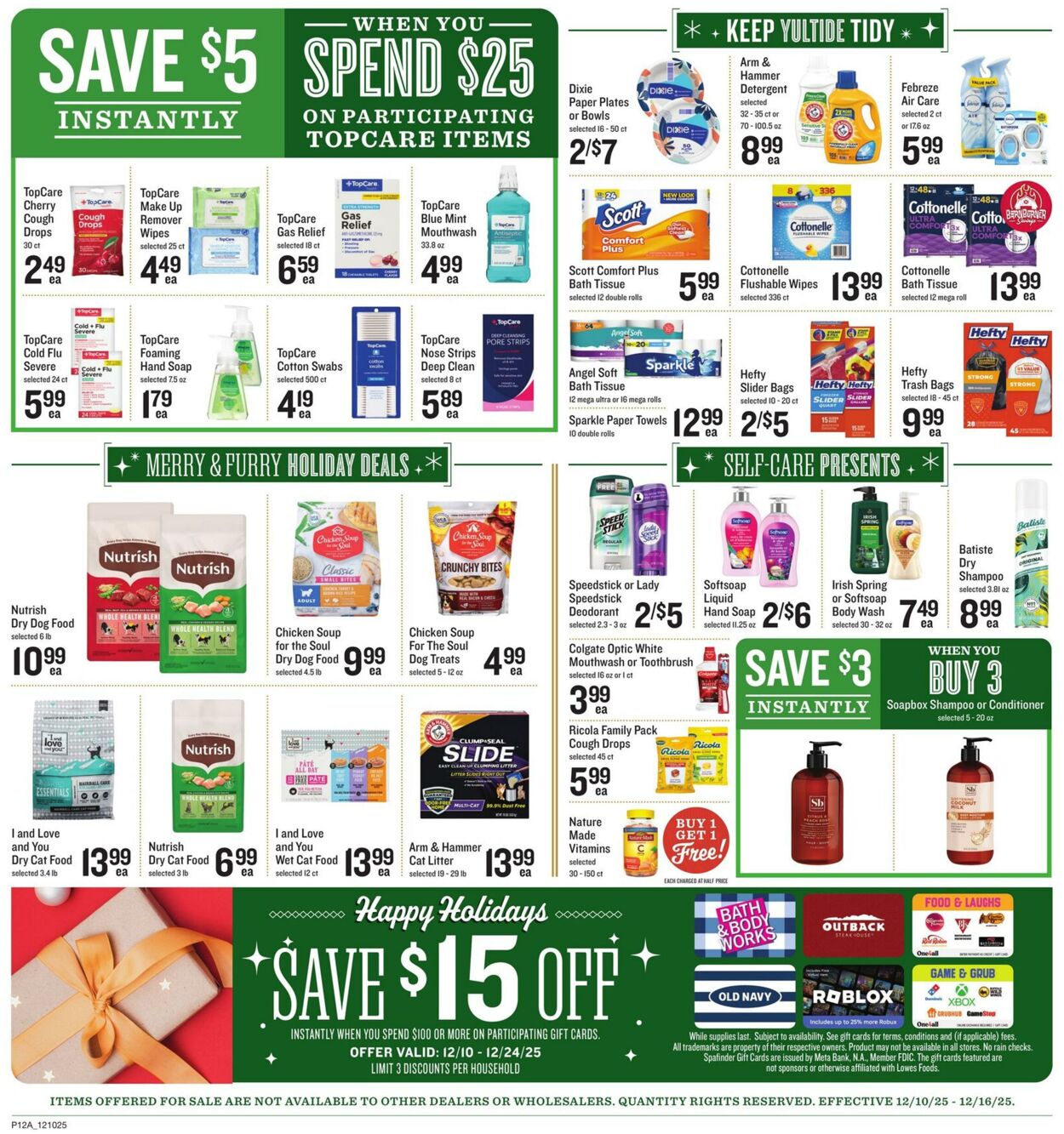 Weekly ad Lowes Foods 12/10/2025 - 12/16/2025