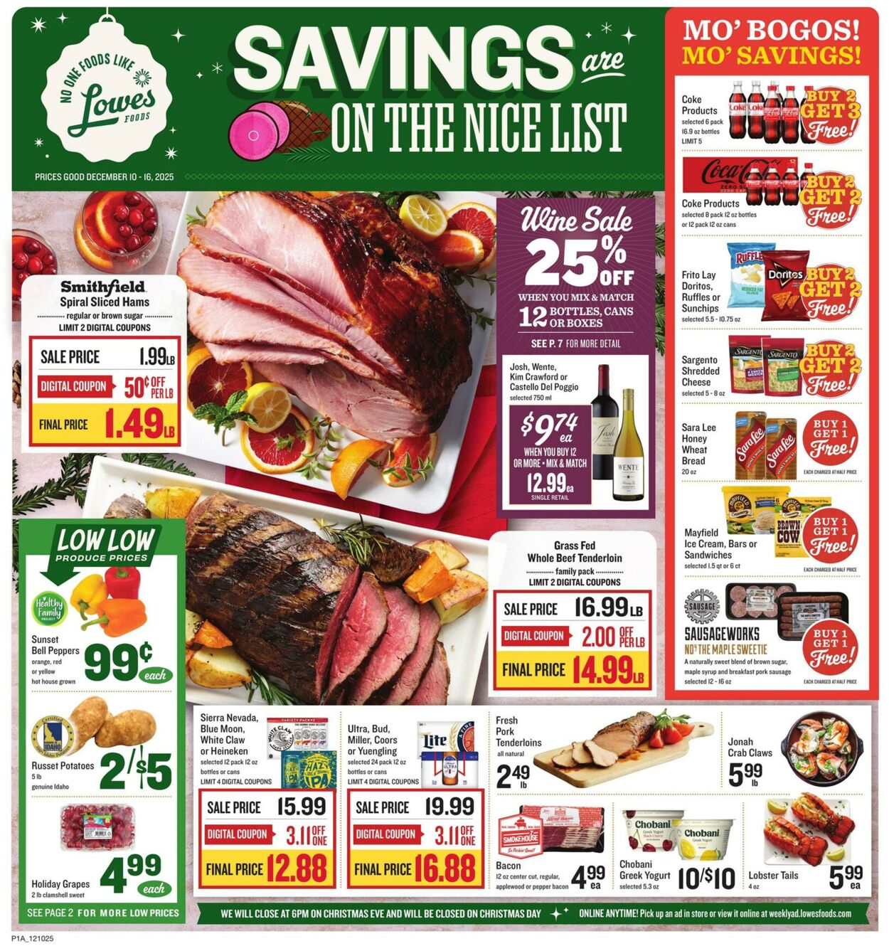 Weekly ad Lowes Foods 12/10/2025 - 12/16/2025