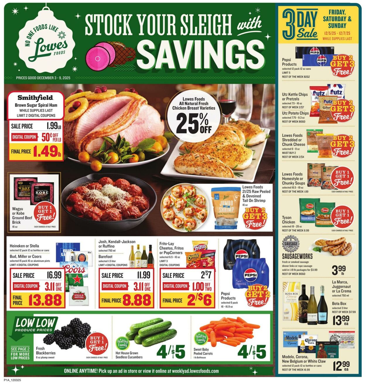 Weekly ad Lowes Foods 12/03/2025 - 12/09/2025