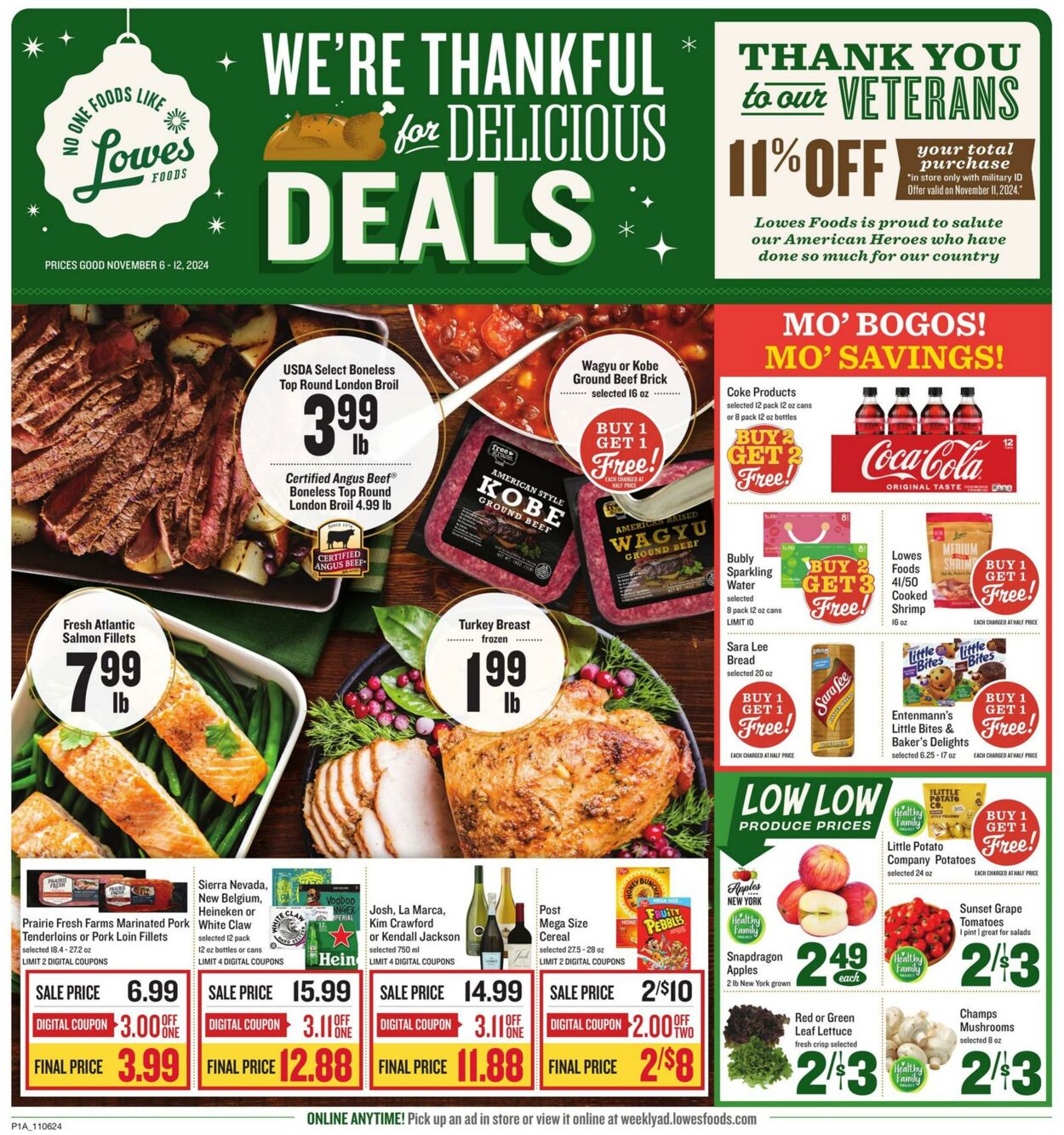 Weekly ad Lowes Foods 11/06/2024 - 11/12/2024