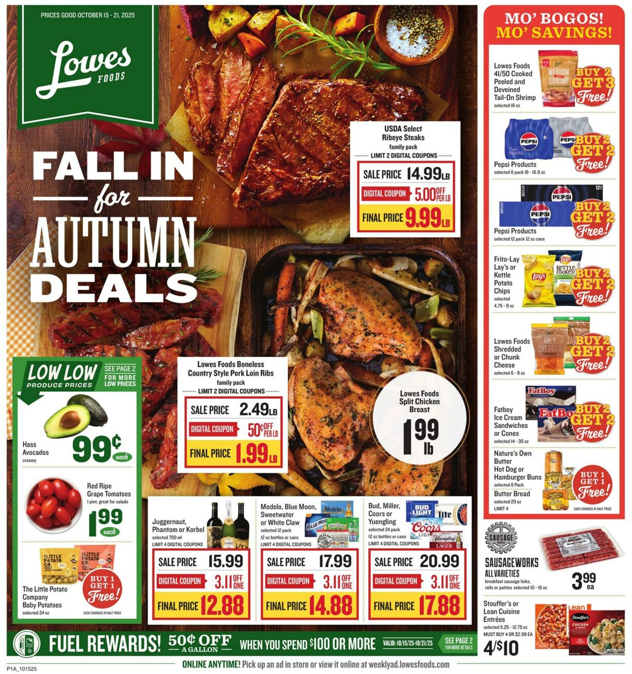 Weekly ad Lowes Foods 10/15/2025 - 10/21/2025