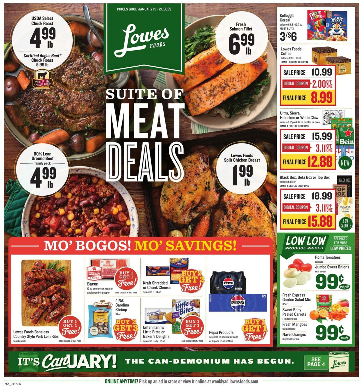 Weekly ad Lowes Foods 01/15/2025 - 01/21/2025