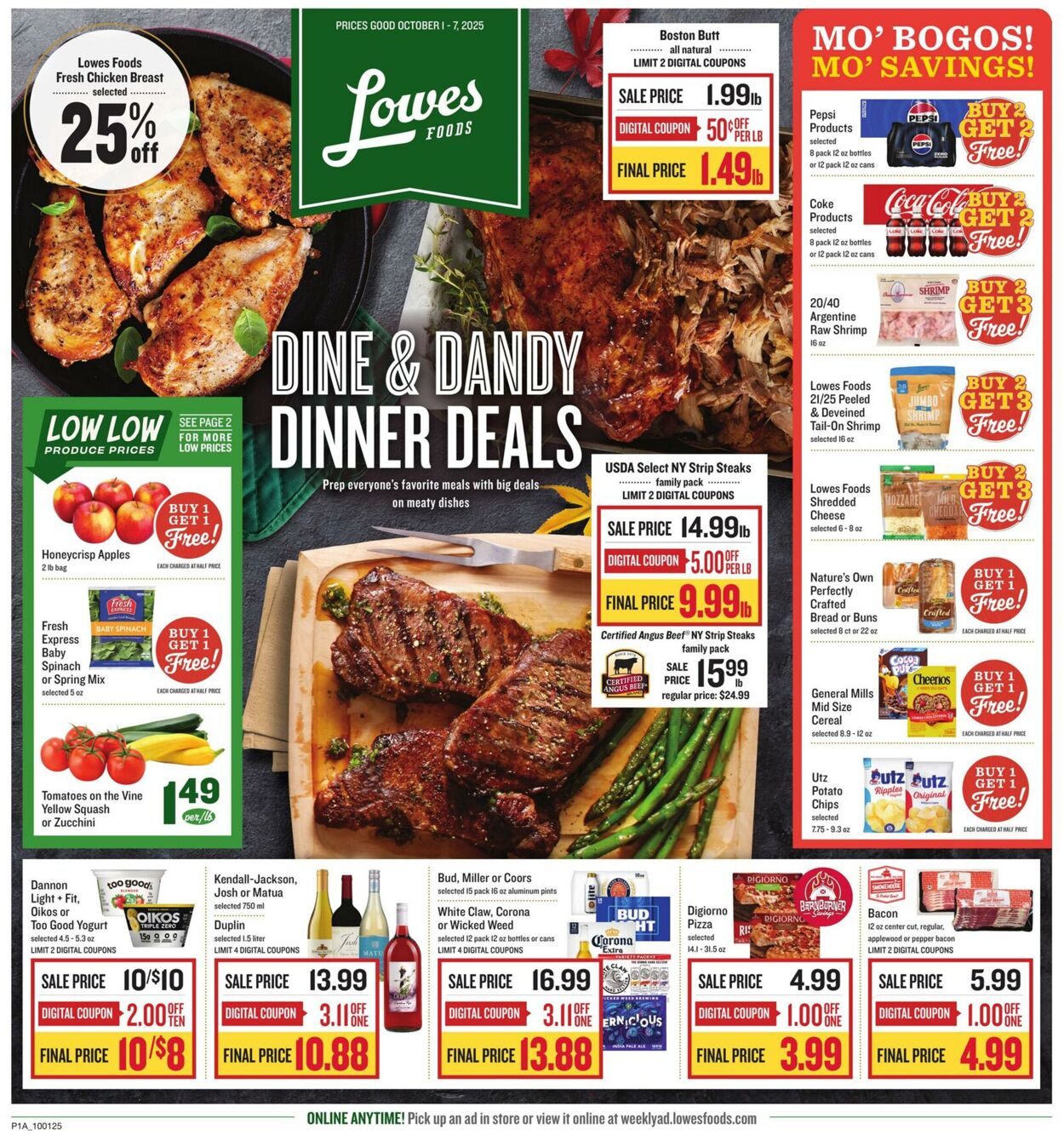 Weekly ad Lowes Foods 10/01/2025 - 10/07/2025