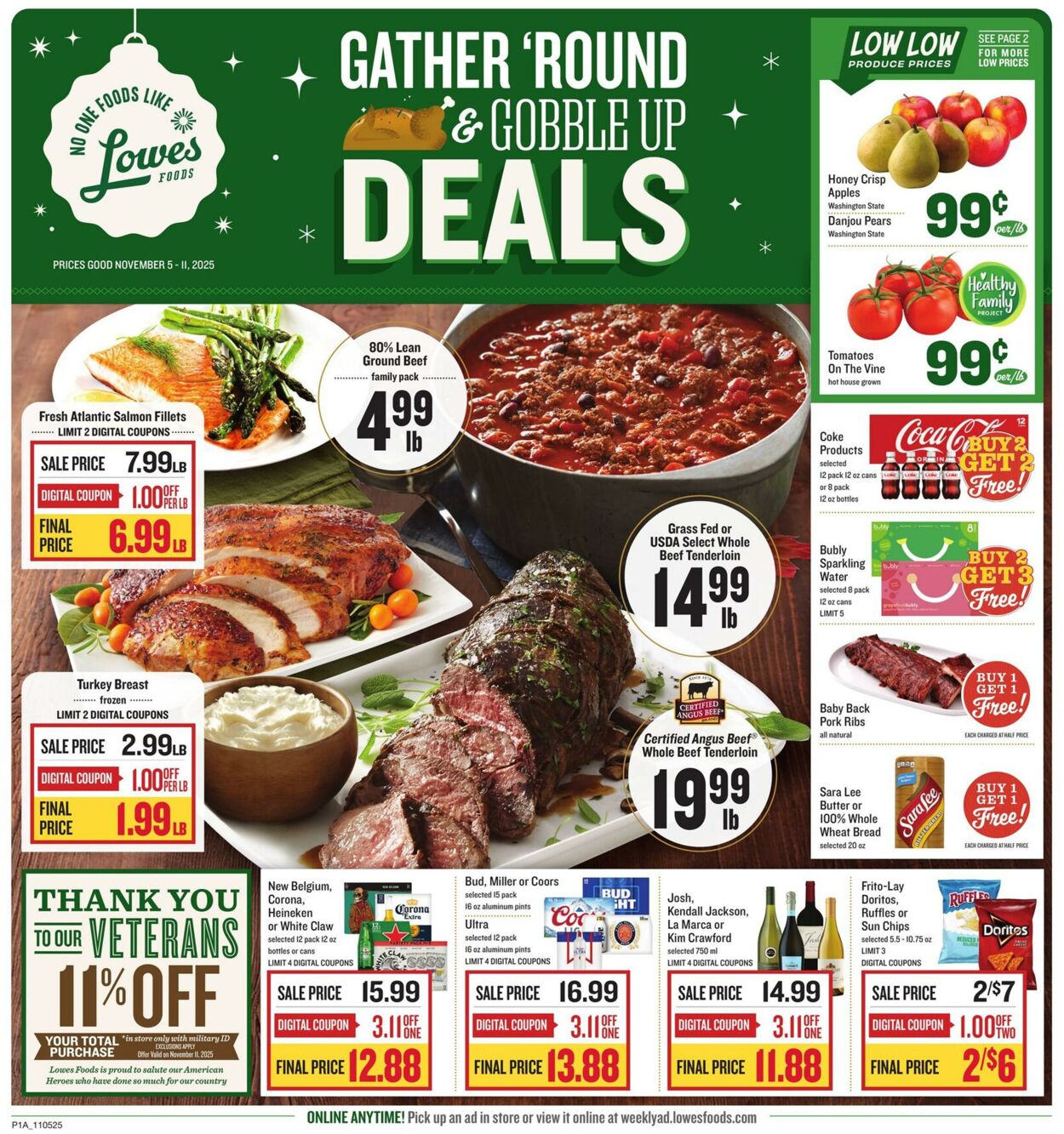 Weekly ad Lowes Foods 11/05/2025 - 11/11/2025
