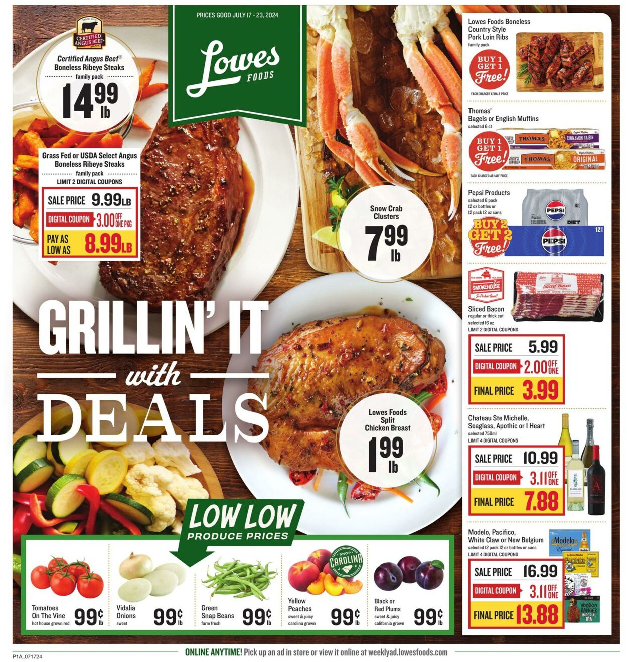 Weekly ad Lowes Foods 07/17/2024 - 07/23/2024