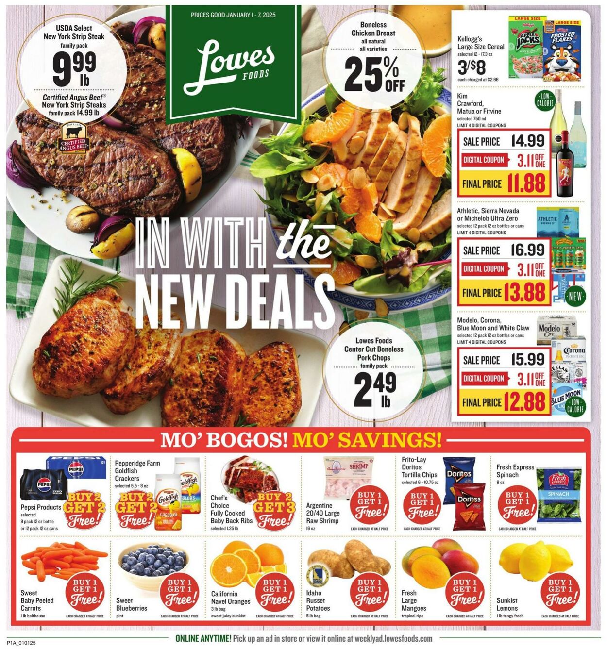 Weekly ad Lowes Foods 01/01/2025 - 01/07/2025