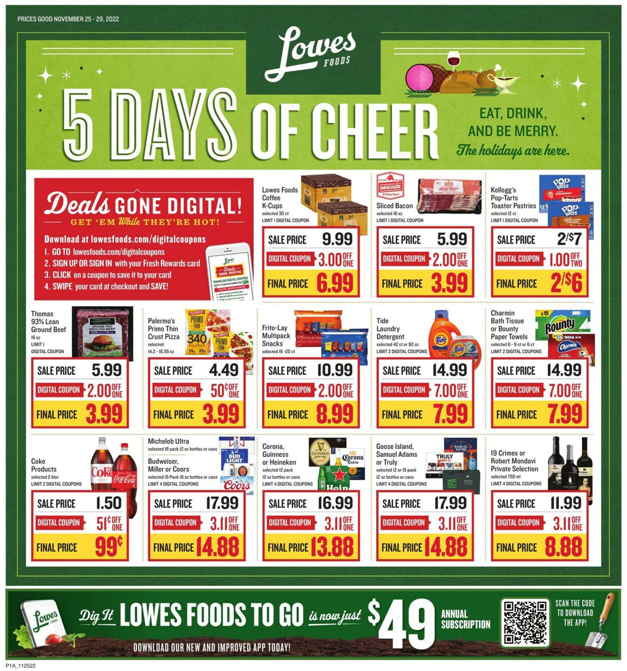 Weekly ad Lowes Foods 11/25/2022 - 11/29/2022