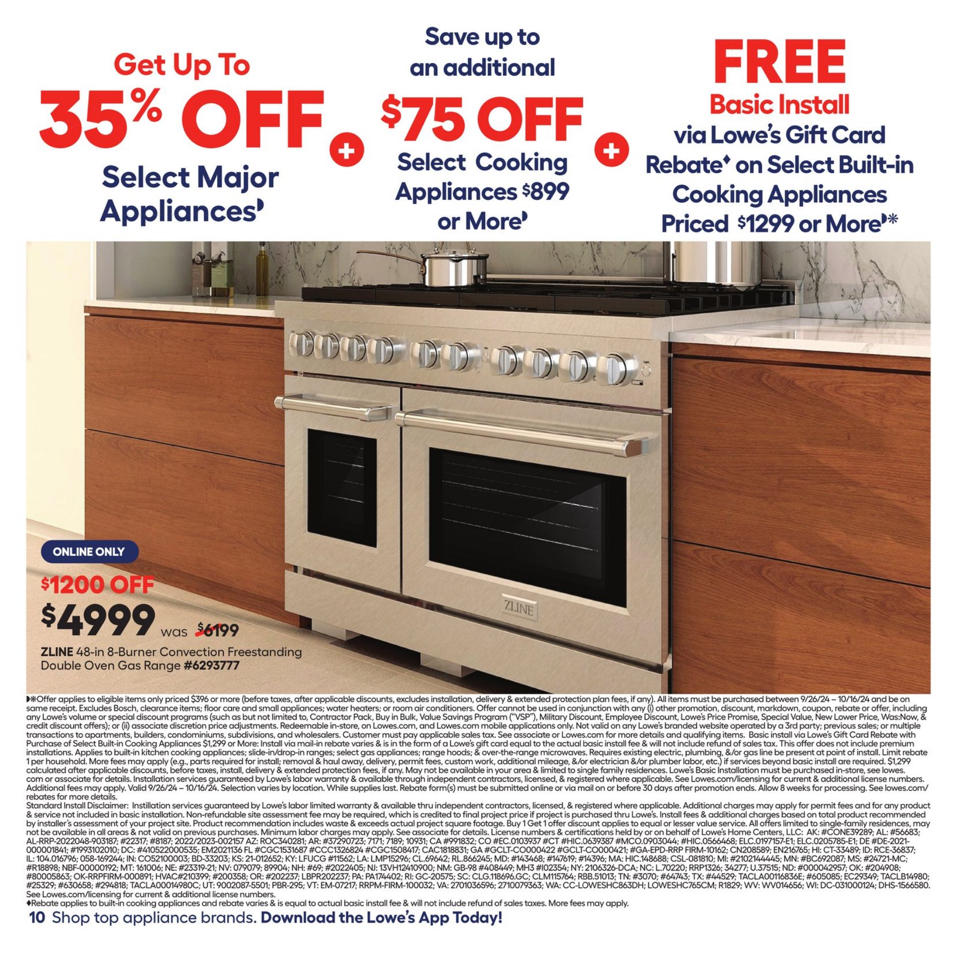 Weekly ad Lowe's 09/26/2024 - 10/16/2024