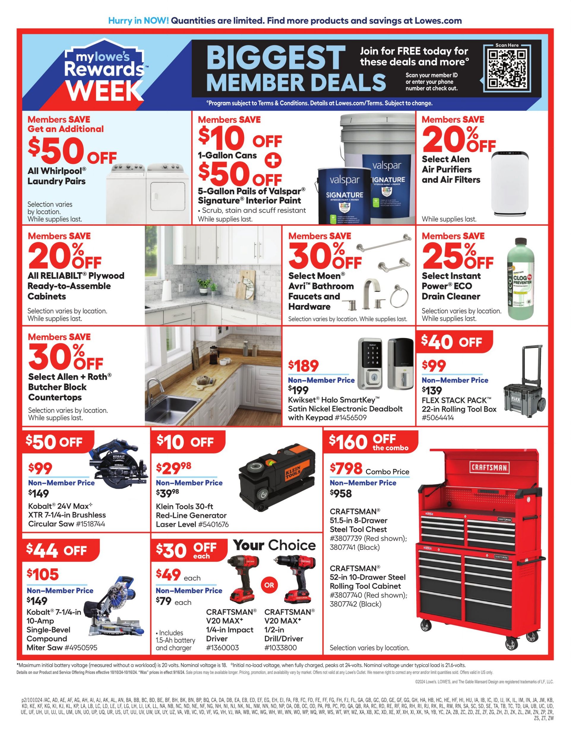 Weekly ad Lowe's 10/10/2024 - 10/16/2024