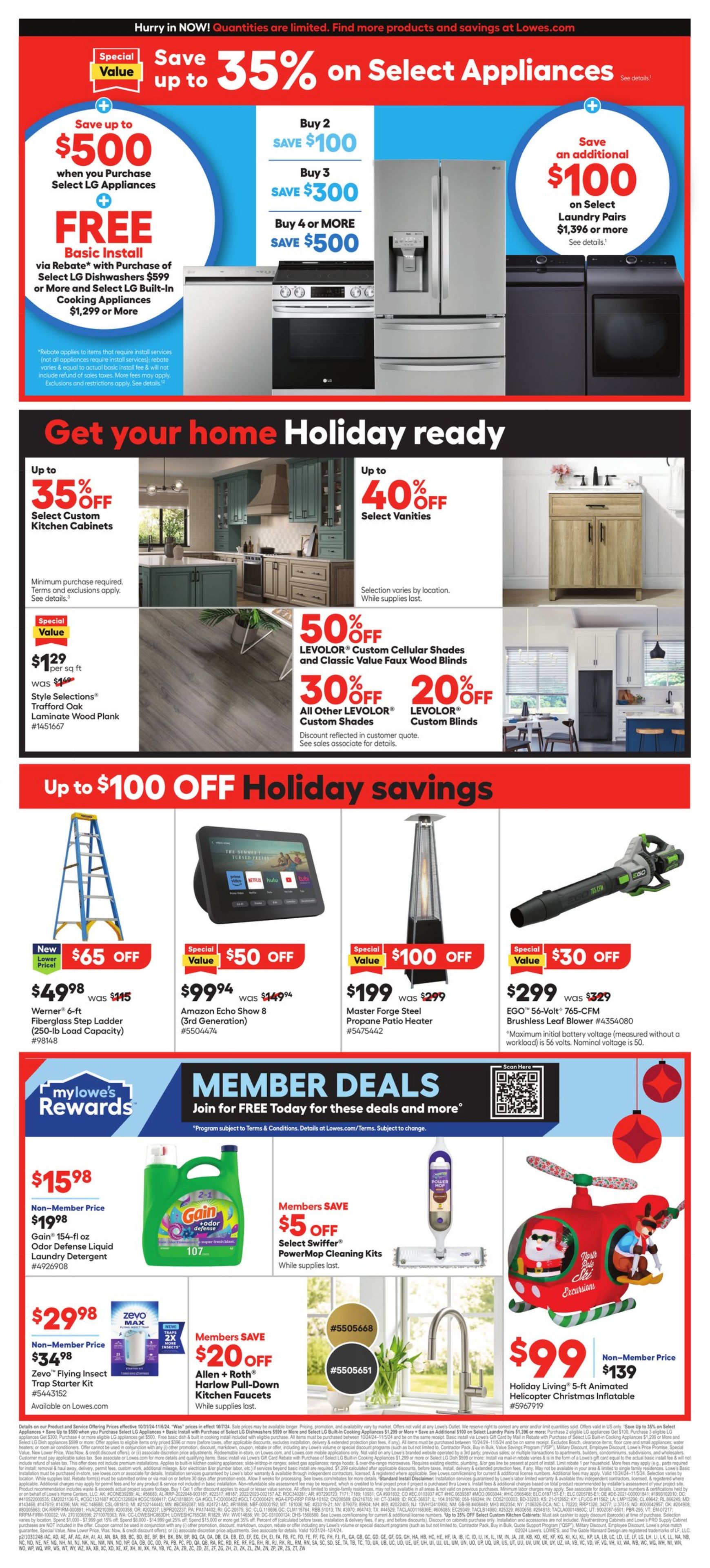 Weekly ad Lowe's 10/31/2024 - 11/06/2024