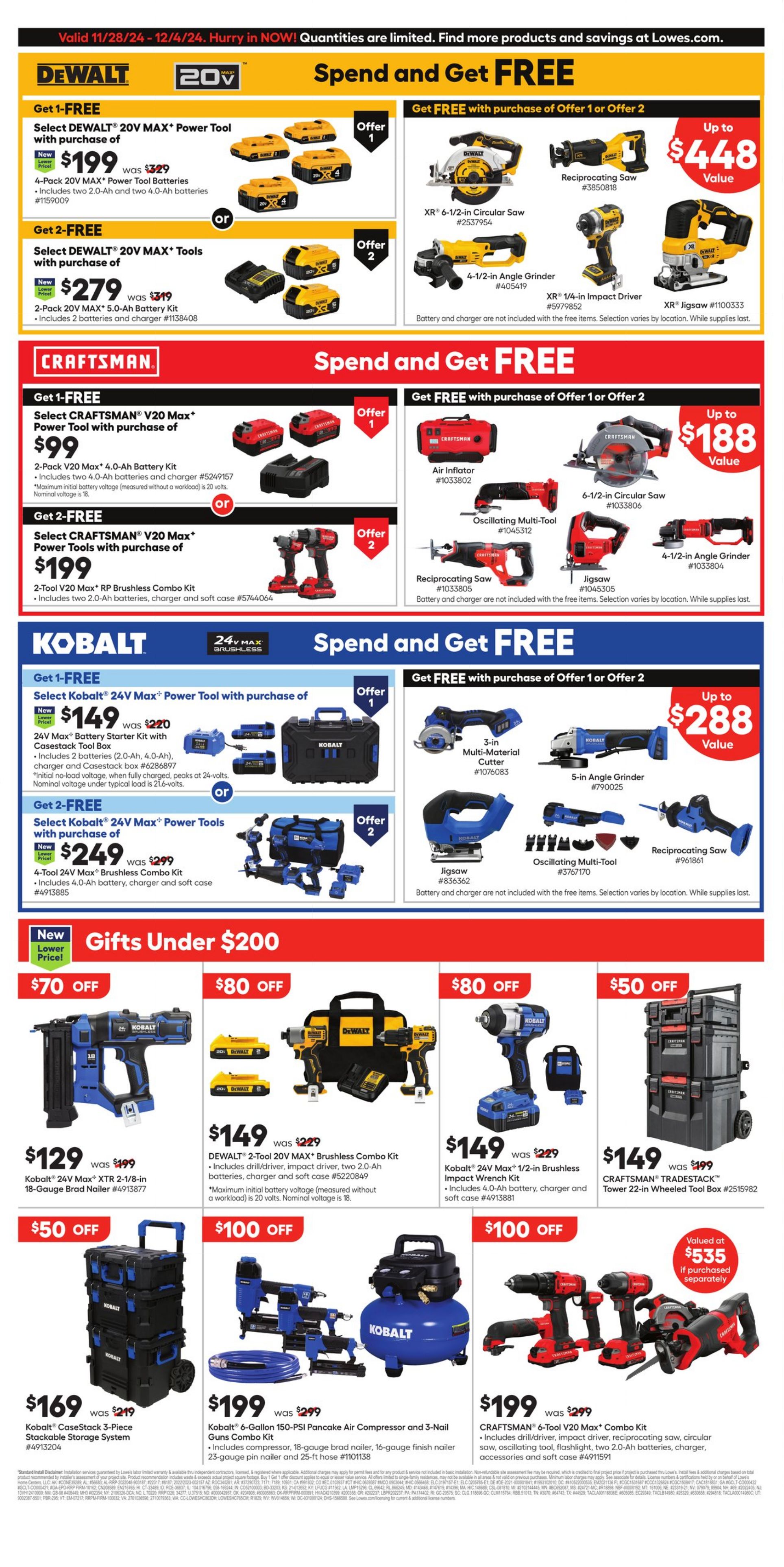 Weekly ad Lowe's 11/28/2024 - 12/04/2024