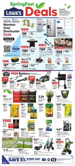 Weekly ad Lowe's 03/20/2025 - 04/02/2025